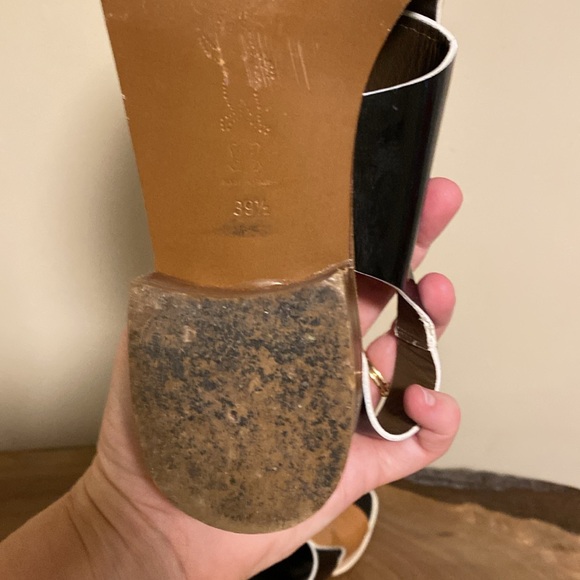 Marni Tan and Black Minimalist Sandals - Picture 10 of 10